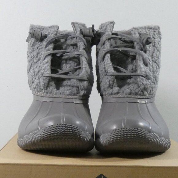 Sperry Women's Winter Boot, Grey/Coin Sherpa Top Duck Boot Bottom 8.5 - Picture 2 of 10